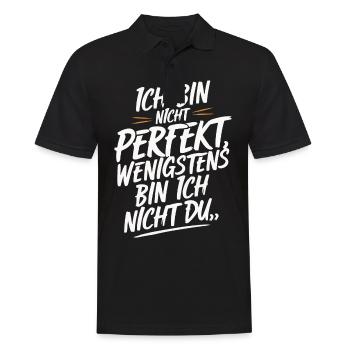 Sarcasme Ironie Drôle Paroles sarcastiques - Polo Homme - noir - Devant - Kai (181cm)