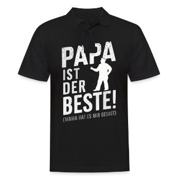 Dad Dad Father's Day - Men's Polo Shirt - black - Front - Kai (181cm)