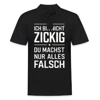 Sarcasme Ironie Drôle Paroles sarcastiques - Polo Homme - noir - Devant - Kai (181cm)