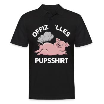 porc porc porcelet éleveur éleveur truie - Polo Homme - noir - Devant - Kai (181cm)