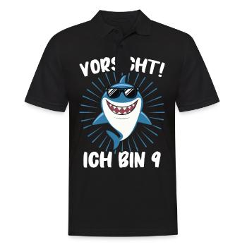 Cadeau d’anniversaire 9 ans Anniversaire des enfants - Polo Homme - noir - Devant - Kai (181cm)