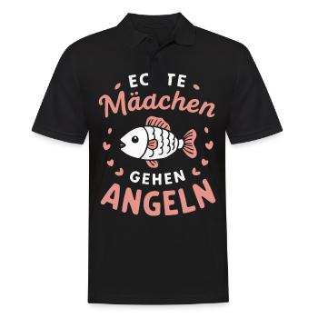 pêcheur pêcheur pêche pêche poisson - Polo Homme - noir - Devant - Kai (181cm)