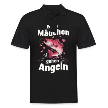 pêcheur pêcheur pêche pêche poisson - Polo Homme - noir - Devant - Kai (181cm)