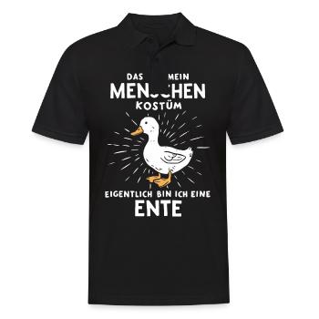 Mallard, Duck Birds, Duck, Dark Duck, Bird - Men's Polo Shirt - black - Front - Kai (181cm)