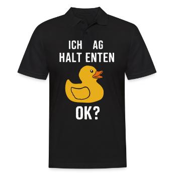 Mallard, Duck Birds, Duck, Dark Duck, Bird - Men's Polo Shirt - black - Front - Kai (181cm)