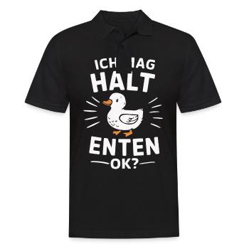 Mallard, Duck Birds, Duck, Dark Duck, Bird - Men's Polo Shirt - black - Front - Kai (181cm)