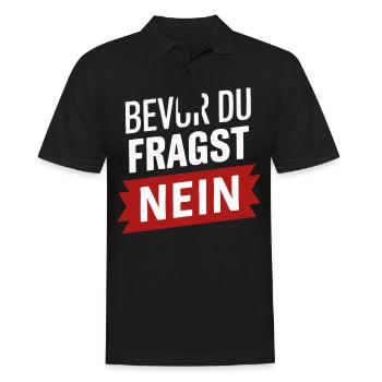 Sarcasme Ironie Drôle Paroles sarcastiques - Polo Homme - noir - Devant - Kai (181cm)