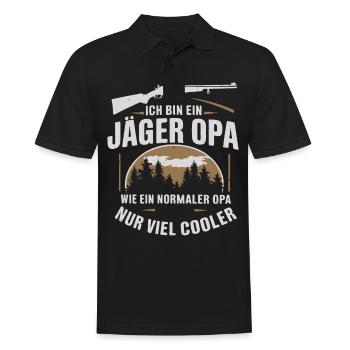 Hunter Hunting Hunting Hunting Clothing - Men's Polo Shirt - black - Front - Kai (181cm)