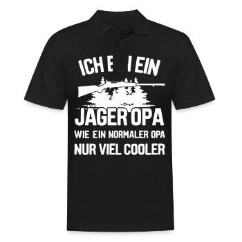Hunter Hunting Hunting Hunting Clothing - Men's Polo Shirt - black - Front - Kai (181cm)