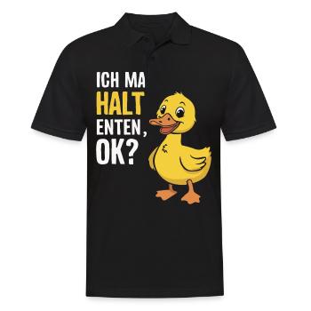 Mallard, Duck Birds, Duck, Dark Duck, Bird - Men's Polo Shirt - black - Front - Kai (181cm)