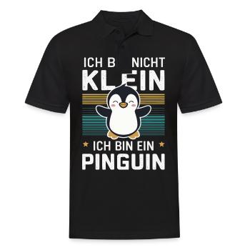 Pinguin Zwergpinguine Kaiserpinguin - Männer Poloshirt - Schwarz - Vorne - Kai (181cm)