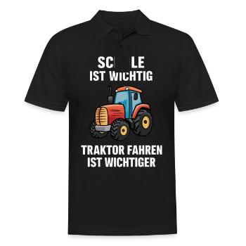 Farmer Agriculture Tractor Farmer Farm - Men's Polo Shirt - black - Front - Kai (181cm)