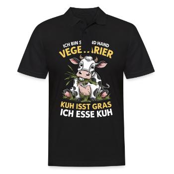 Sarcasme Ironie Drôle Paroles sarcastiques - Polo Homme - noir - Devant - Kai (181cm)