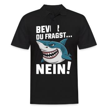 Shark Shark Sharks Shark - Men's Polo Shirt - black - Front - Kai (181cm)