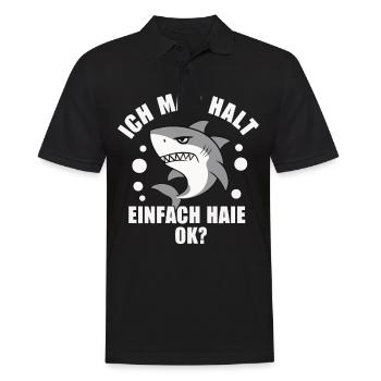 Shark Shark Sharks Shark - Men's Polo Shirt - black - Front - Kai (181cm)