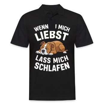 Dog Dogs Pet Funny Sayings - Men's Polo Shirt - black - Front - Kai (181cm)