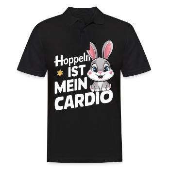 Hase Hasen Kaninchen Haustier - Männer Poloshirt - Schwarz - Vorne - Kai (181cm)