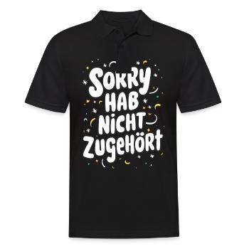 Sarkasmus Ironie Lustige Sarkastische Sprüche - Männer Poloshirt - Schwarz - Vorne - Kai (181cm)