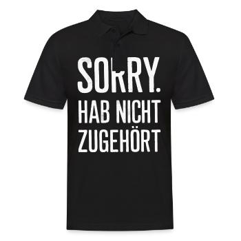 Sarcasme Ironie Drôle Paroles sarcastiques - Polo Homme - noir - Devant - Kai (181cm)
