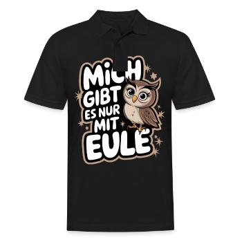 oiseau de nuit hibou hibou oiseau - Polo Homme - noir - Devant - Kai (181cm)