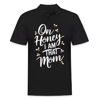Honigbiene Imker Bienen Biene - Männer Poloshirt - Schwarz - Vorne - Kai (181cm)