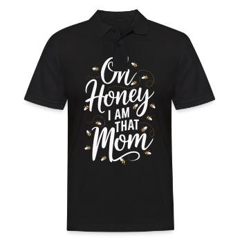 Honigbiene Imker Bienen Biene - Männer Poloshirt - Schwarz - Vorne - Kai (181cm)