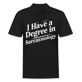 Lustig Sarkasmus sarkastischer Humor Ironie - Männer Poloshirt - Schwarz - Vorne - Kai (181cm)