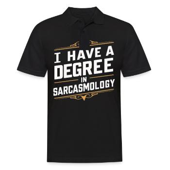 Lustig Sarkasmus sarkastischer Humor Ironie - Männer Poloshirt - Schwarz - Vorne - Kai (181cm)