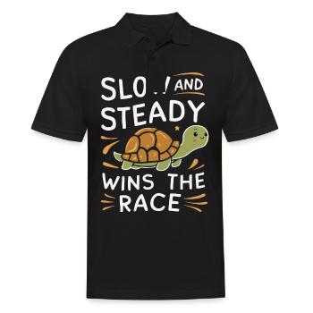 Turtle Sea Turtle Turtle Animal - Men's Polo Shirt - black - Front - Kai (181cm)