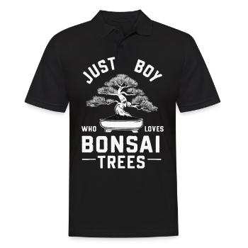 Bonsai Baum Japanisch Bonsai - Männer Poloshirt - Schwarz - Vorne - Kai (181cm)
