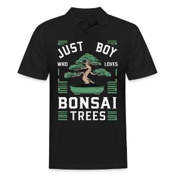 Bonsai Baum Japanisch Bonsai - Männer Poloshirt - Schwarz - Vorne - Kai (181cm)
