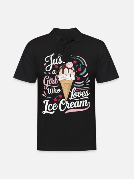 Ice Cream Sweets Ice Cream - Men's Polo Shirt - black