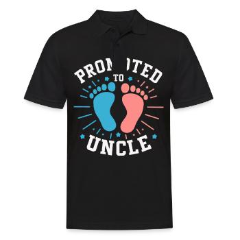 Uncle Fmilie Great-Uncle Uncle - Men's Polo Shirt - black - Front - Kai (181cm)