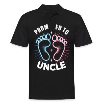 Uncle Fmilie Great-Uncle Uncle - Men's Polo Shirt - black - Front - Kai (181cm)