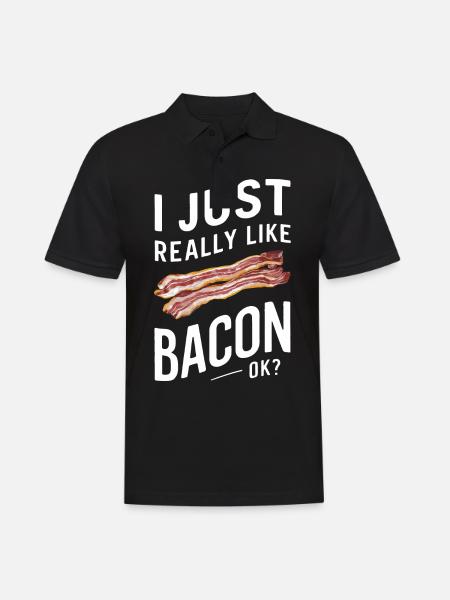 Bacon Breakfast Bacon - Men's Polo Shirt - black