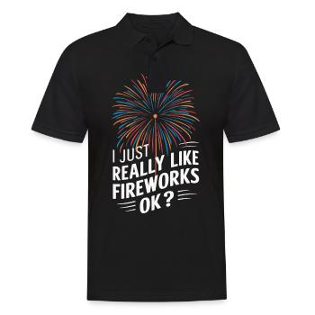 Pyrotechnie Feux d’artifice Pyrotechnie - Polo Homme - noir - Devant - Kai (181cm)