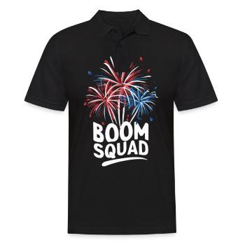 Pyrotechniker Feuerwerk Pyrotechnik - Männer Poloshirt - Schwarz - Vorne - Kai (181cm)