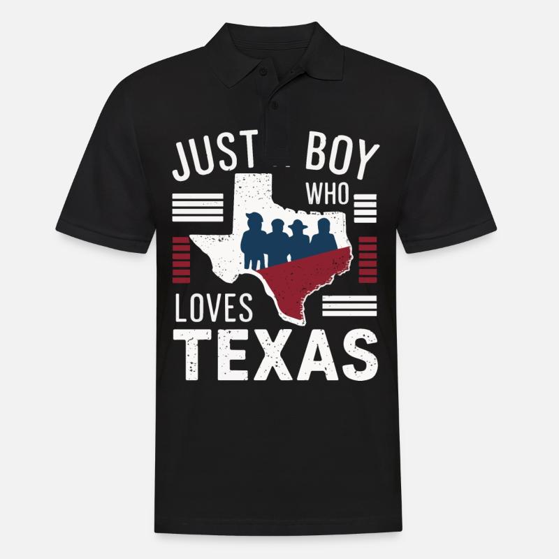 Texas State Texans Texas - Men's Polo Shirt - black