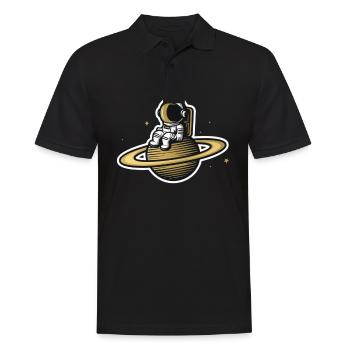 Astronaute Astronaute Cosmonaute Fusée Spatiale - Polo Homme - noir - Devant - Kai (181cm)