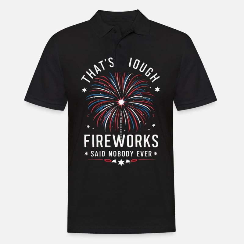 Pyrotechniker Feuerwerk Pyrotechnik - Männer Poloshirt - Schwarz