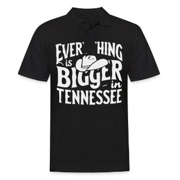 Tennessee, USA, America - Men's Polo Shirt - black - Front - Kai (181cm)