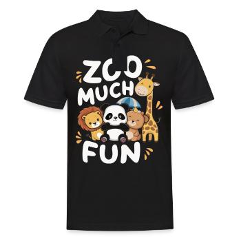 Animaux du zoo Gardien de zoo - Polo Homme - noir - Devant - Kai (181cm)