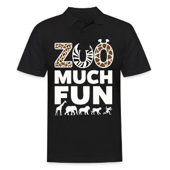Animaux du zoo Gardien de zoo - Polo Homme - noir - Devant - Kai (181cm)