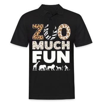 Animaux du zoo Gardien de zoo - Polo Homme - noir - Devant - Kai (181cm)