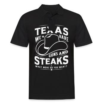 État du Texas Texans Texas - Polo Homme - noir - Devant - Kai (181cm)