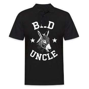 Uncle Fmilie Great-Uncle Uncle - Men's Polo Shirt - black - Front - Kai (181cm)