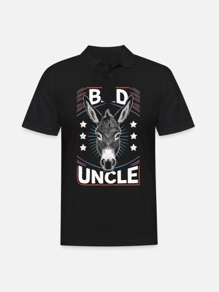Uncle Fmilie Great-Uncle Uncle - Men's Polo Shirt - black