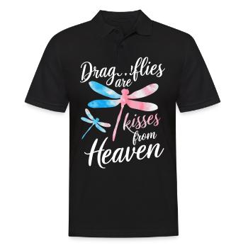 Libelle Libellen Insekten Natur - Männer Poloshirt - Schwarz - Vorne - Kai (181cm)