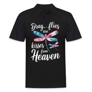 Libelle Libellen Insekten Natur - Männer Poloshirt - Schwarz - Vorne - Kai (181cm)
