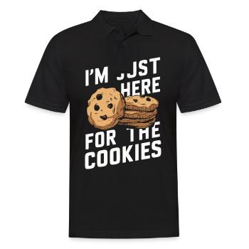 Cookies Cookie Keks Kekse Schokolade - Männer Poloshirt - Schwarz - Vorne - Kai (181cm)